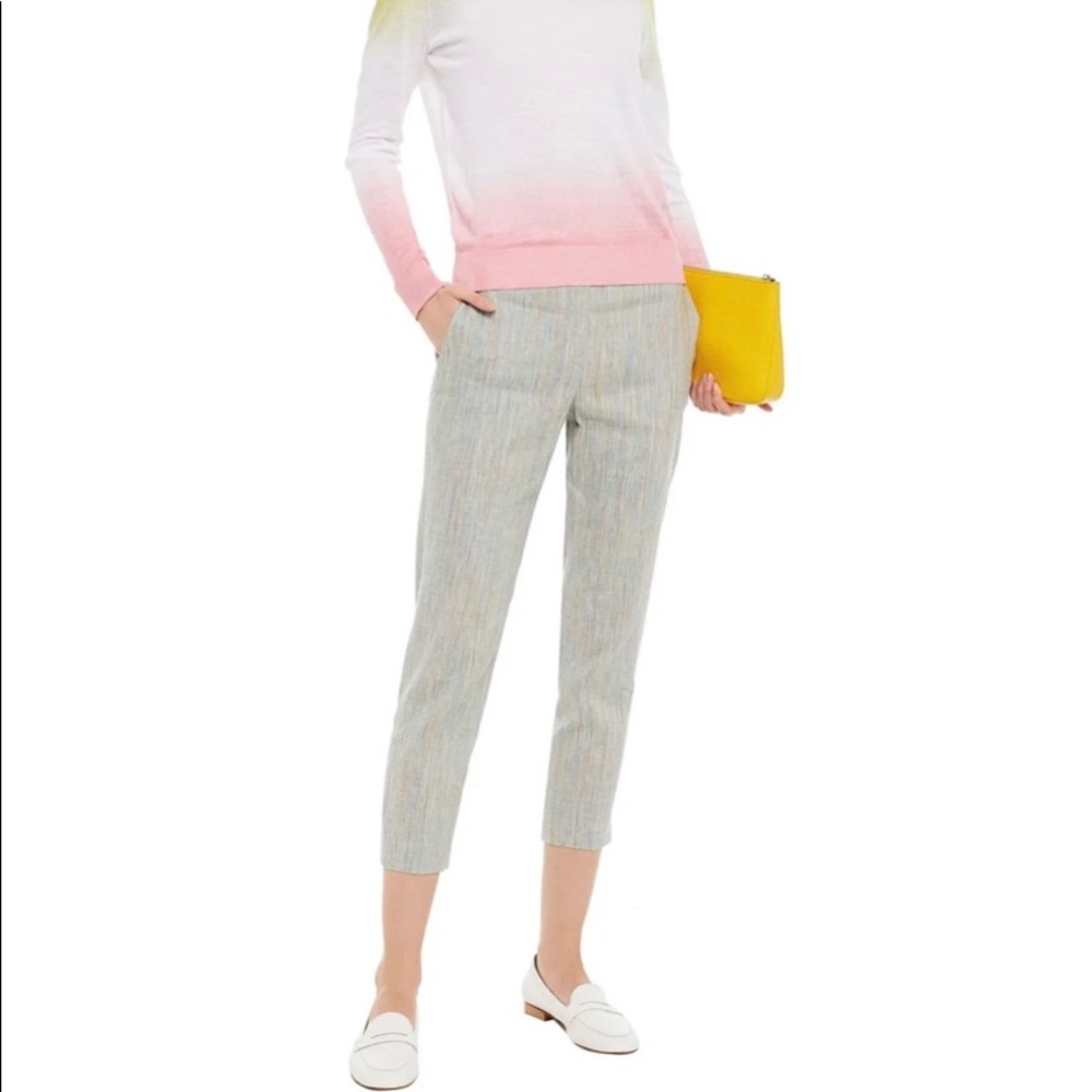 NWT - THEORY Treeca Pull On Pants in Multi St. Linen